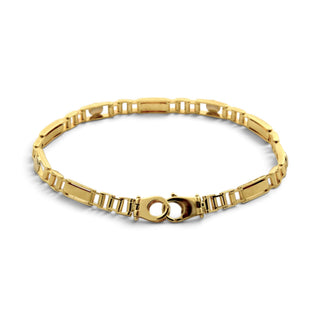 Armband aus 585 Gelb- und Weißgold, nachhaltiger second-hand Schmuck perfekt aufgearbeitet