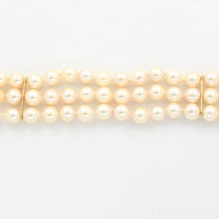 Perlenarmband aus 585 Gelb- und Weißgold mit Perle, nachhaltiger second hand Schmuck perfekt aufgearbeitet