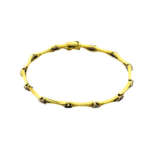 Saphirarmband aus 750 Gelb- und Weißgold mit Diamant, nachhaltiger second hand Schmuck perfekt aufgearbeitet
