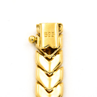 Armband aus 585 Gelbgold, nachhaltiger second hand Schmuck perfekt aufgearbeitet