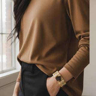 Armband aus Hornstein, nachhaltiger second-hand Schmuck perfekt aufgearbeitet