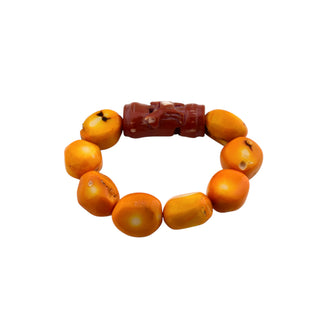 Korallenarmband Lama, nachhaltiger second-hand Schmuck perfekt aufgearbeitet