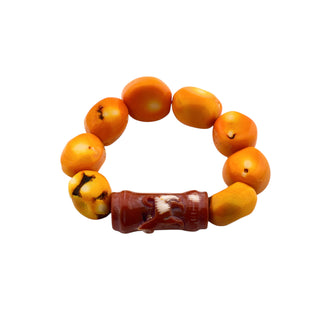 Korallenarmband Lama, nachhaltiger second-hand Schmuck perfekt aufgearbeitet