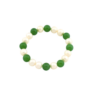 Perlenarmband mit Quarz, nachhaltiger second hand Schmuck perfekt aufgearbeitet