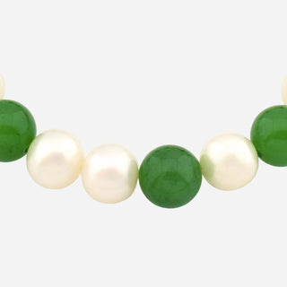 Perlenarmband mit Quarz, nachhaltiger second hand Schmuck perfekt aufgearbeitet