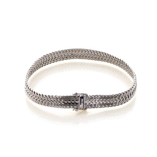 Armband aus 750 Weißgold, nachhaltiger second hand Schmuck perfekt aufgearbeitet