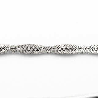 Brillantarmband aus 750 Weißgold, nachhaltiger second hand Schmuck perfekt aufgearbeitet