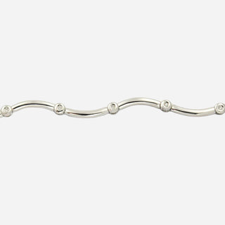 Brillantarmband aus 750 Weißgold, nachhaltiger second hand Schmuck perfekt aufgearbeitet