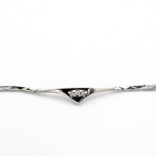 Brillantarmband aus 585 Weißgold, nachhaltiger second hand Schmuck perfekt aufgearbeitet