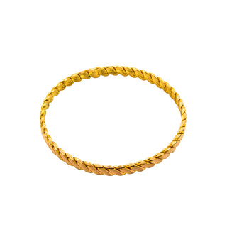 Armreif aus 916 Gelbgold, nachhaltiger second hand Schmuck perfekt aufgearbeitet