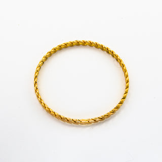 Armreif aus 916 Gelbgold, nachhaltiger second hand Schmuck perfekt aufgearbeitet