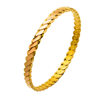 Armreif aus 916 Gelbgold, nachhaltiger second hand Schmuck perfekt aufgearbeitet