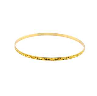 Armreif aus 585 Gelbgold, nachhaltiger second hand Schmuck perfekt aufgearbeitet