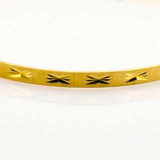 Armreif aus 585 Gelbgold, nachhaltiger second hand Schmuck perfekt aufgearbeitet