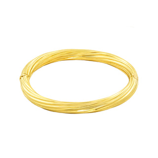 Armreif aus 585 Gelbgold, nachhaltiger second hand Schmuck perfekt aufgearbeitet