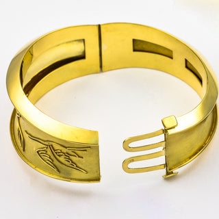 Armreif aus 585 Gelbgold, hochwertiger second hand Schmuck perfekt aufgearbeitet