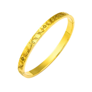 Armreif aus 585 Gelbgold, nachhaltiger second hand Schmuck perfekt aufgearbeitet
