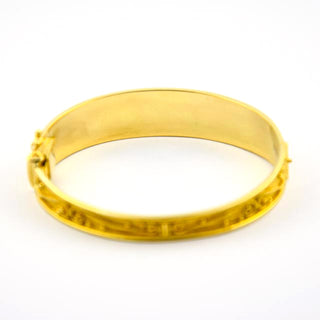 Armreif aus 750 Gelbgold, nachhaltiger second hand Schmuck perfekt aufgearbeitet