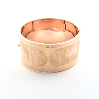 Armreif aus 750 Roségold, nachhaltiger second hand Schmuck perfekt aufgearbeitet