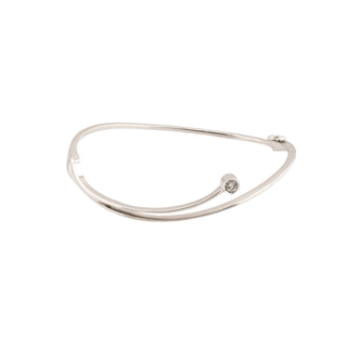 Brillantarmreif aus 585 Weißgold, nachhaltiger second hand Schmuck perfekt aufgearbeitet