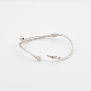 Brillantarmreif aus 585 Weißgold, nachhaltiger second hand Schmuck perfekt aufgearbeitet