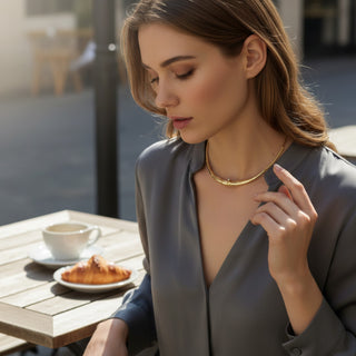 ARS Brillantcollier aus 585 Gelbgold, nachhaltiger second-hand Schmuck perfekt aufgearbeitet