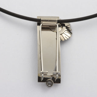 Aurifex Anhänger/Brosche aus 750 Gelb- und Weißgold mit Brillant, hochwertiger second hand Schmuck perfekt aufgearbeitet