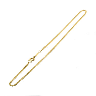 Balestra Stegpanzerkette aus 750 Gelbgold, nachhaltiger second hand Schmuck perfekt aufgearbeitet
