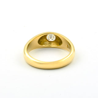Brillantring aus 585 Gelbgold, nachhaltiger second hand Schmuck perfekt aufgearbeitet