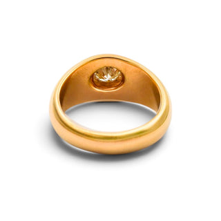 Bandring aus 585 Roségold mit Brillant, nachhaltiger second hand Schmuck perfekt aufgearbeitet