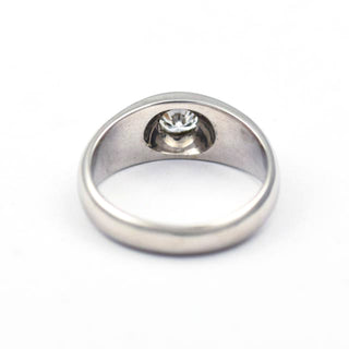 Brillantring aus 585 Weißgold, nachhaltiger second hand Schmuck perfekt aufgearbeitet