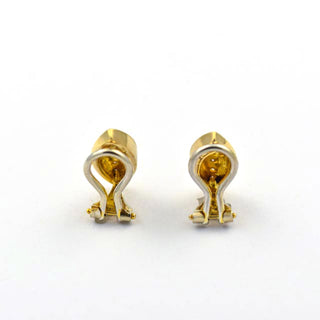Bastian Brillantohrclips aus 585 Gelbgold, nachhaltiger second hand Schmuck perfekt aufgearbeitet