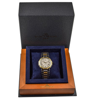 Baume & Mercier Riviera Quarzwerk mit Datumsanzeige und verschraubte Drücker und Schnellschaltung, gebrauchte Luxusuhr im Top-Zustand