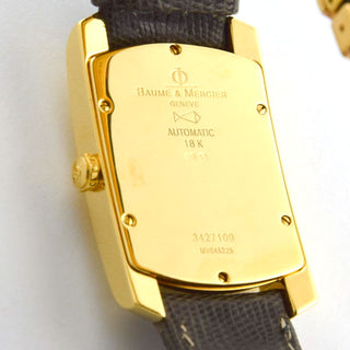 Baume & Mercier Herrenarmbanduhr Hampton Milleis Automatik mit Datumsanzeige und Schnellschaltung, gebrauchte Luxusuhr im Top-Zustand