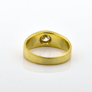 Biko Bandring aus 750 Gelbgold mit Brillant, nachhaltiger second hand Schmuck perfekt aufgearbeitet