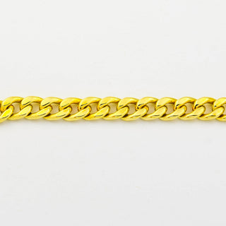 Binder Panzerarmband aus 585 Gelbgold, nachhaltiger second hand Schmuck perfekt aufgearbeitet