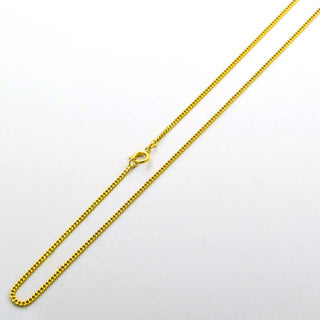 Binder Panzerkette aus 585 Gelbgold, nachhaltiger second hand Schmuck perfekt aufgearbeitet
