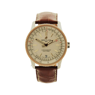 Breitling Herrenarmbanduhr Navitimer Automatik mit Datumsanzeige und Multiplizieren und Chronometer, Schnellschaltung und drehbare Lünette zeitgenössisch, gebrauchte Luxusuhr im Top-Zustand
