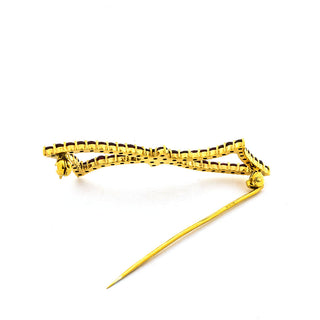 Granatbrosche aus 900 Silber vergoldet, nachhaltiger second hand Schmuck perfekt aufgearbeitet