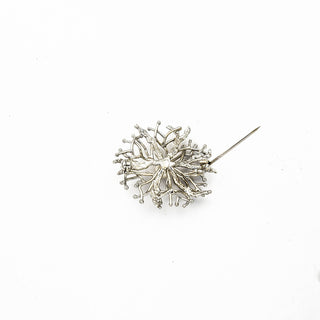 Penlenbrosche aus 585 Weißgold, nachhaltiger second hand Schmuck perfekt aufgearbeitet