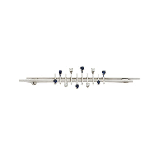 Saphirbrosche aus 585 Weißgold mit Brillant, nachhaltiger second hand Schmuck perfekt aufgearbeitet