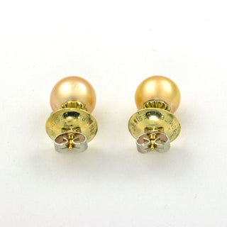 Buchwald Perlenohrstecker aus 585 Gelbgold, nachhaltiger second hand Schmuck perfekt aufgearbeitet