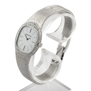 Bueche Girod Handaufzug und Edelsteinbesatz, gebrauchte Luxusuhr im Top-Zustand