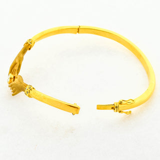 Carrera Y Carrera Armreif aus 750 Gelbgold mit Brillant, nachhaltiger second hand Schmuck perfekt aufgearbeitet