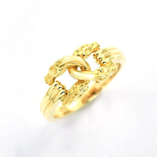 Carrera Y Carrera Ring aus 750 Gelbgold, nachhaltiger second hand Schmuck perfekt aufgearbeitet