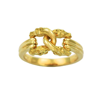 Carrera Y Carrera Ring aus 750 Gelbgold, nachhaltiger second hand Schmuck perfekt aufgearbeitet
