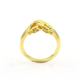 Carrera Y Carrera Ring aus 750 Gelbgold, nachhaltiger second hand Schmuck perfekt aufgearbeitet