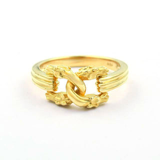 Carrera Y Carrera Ring aus 750 Gelbgold, nachhaltiger second hand Schmuck perfekt aufgearbeitet