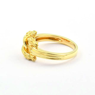 Carrera Y Carrera Ring aus 750 Gelbgold, nachhaltiger second hand Schmuck perfekt aufgearbeitet