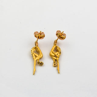 Carrera Y Carrera Ohrstecker Frau aus 750 Gelbgold mit Brillant, nachhaltiger second hand Schmuck perfekt aufgearbeitet